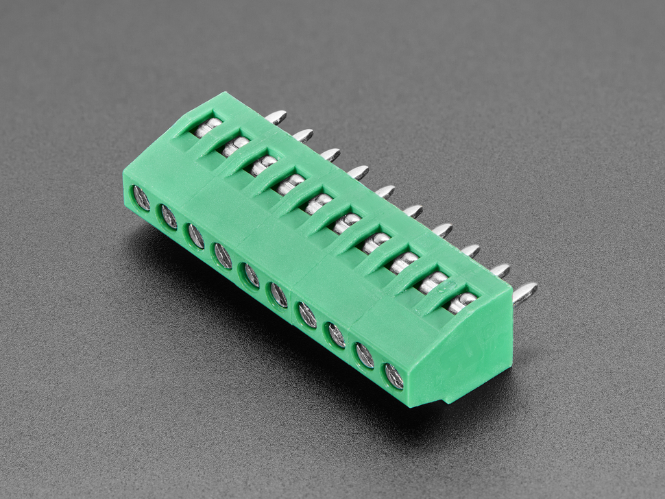 2.54mm/0.1" Pitch Terminal Block - 10-pin
