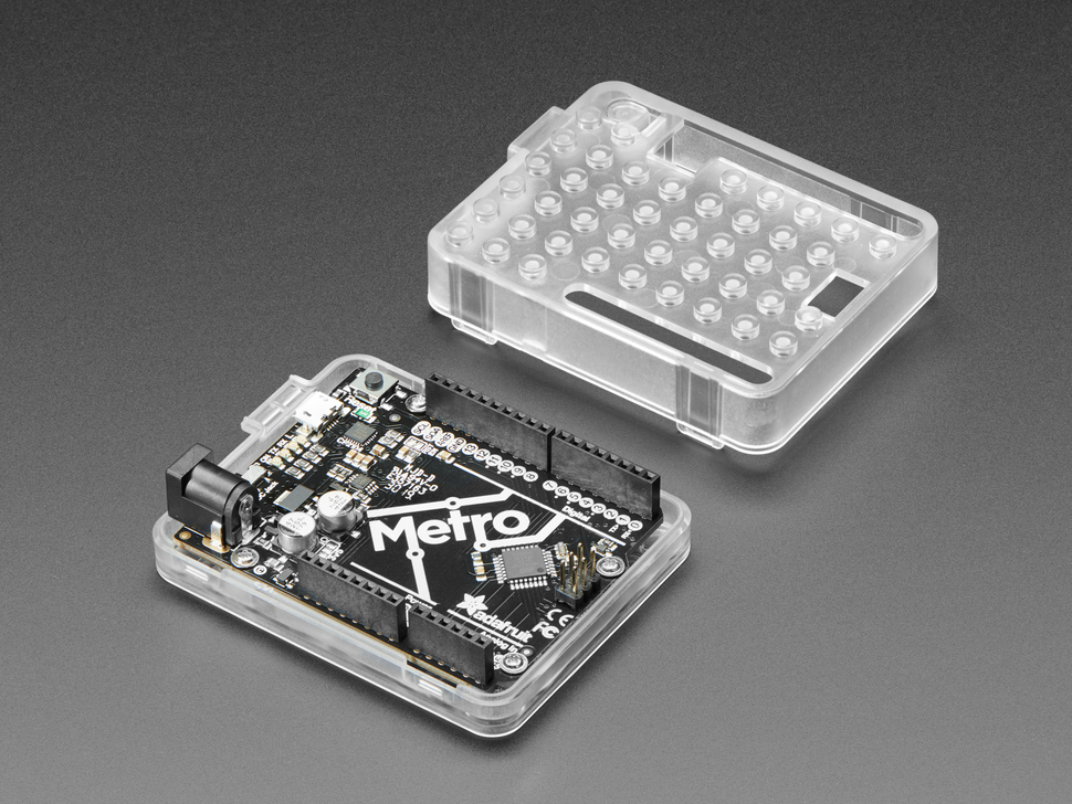 Plastic Translucent Enclosure for Metro or Arduino
