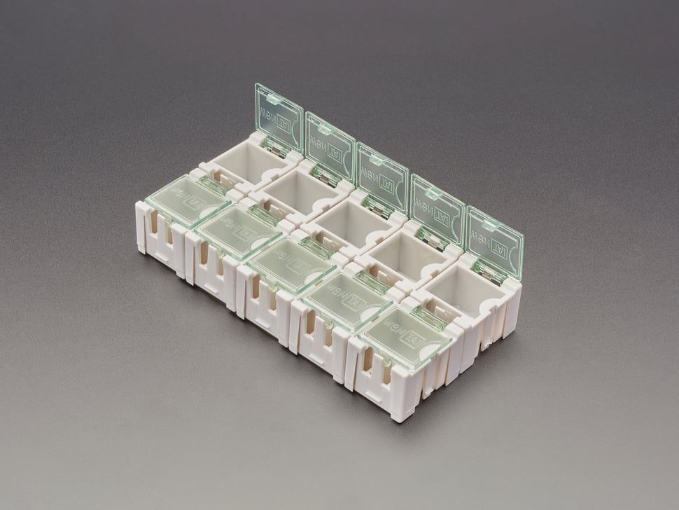 Tiny Modular Snap Boxes - SMD component storage - 10 pack