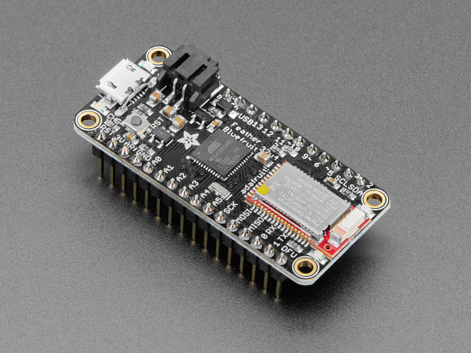 Adafruit Feather 32u4 Bluefruit LE with Headers - Assembled