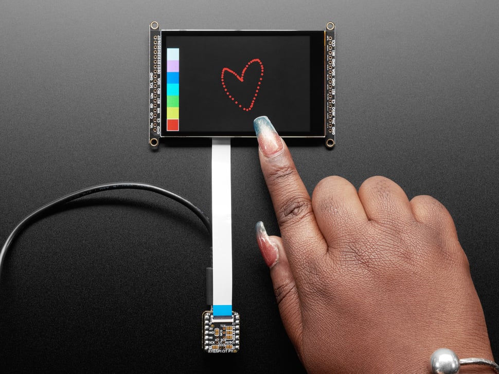 Adafruit 3.5" TFT 320x480 with Capacitive Touch Breakout Board