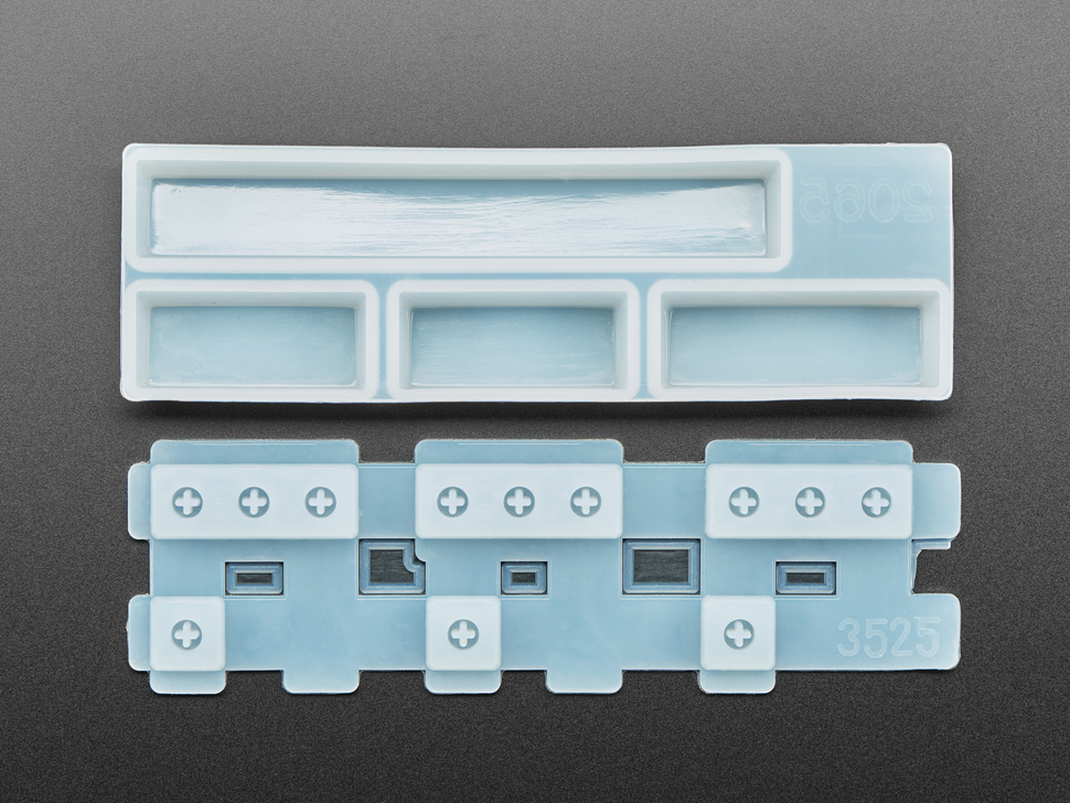 2 x 2.25U, 1 x 2.75U and Space Bar Keycap Mold