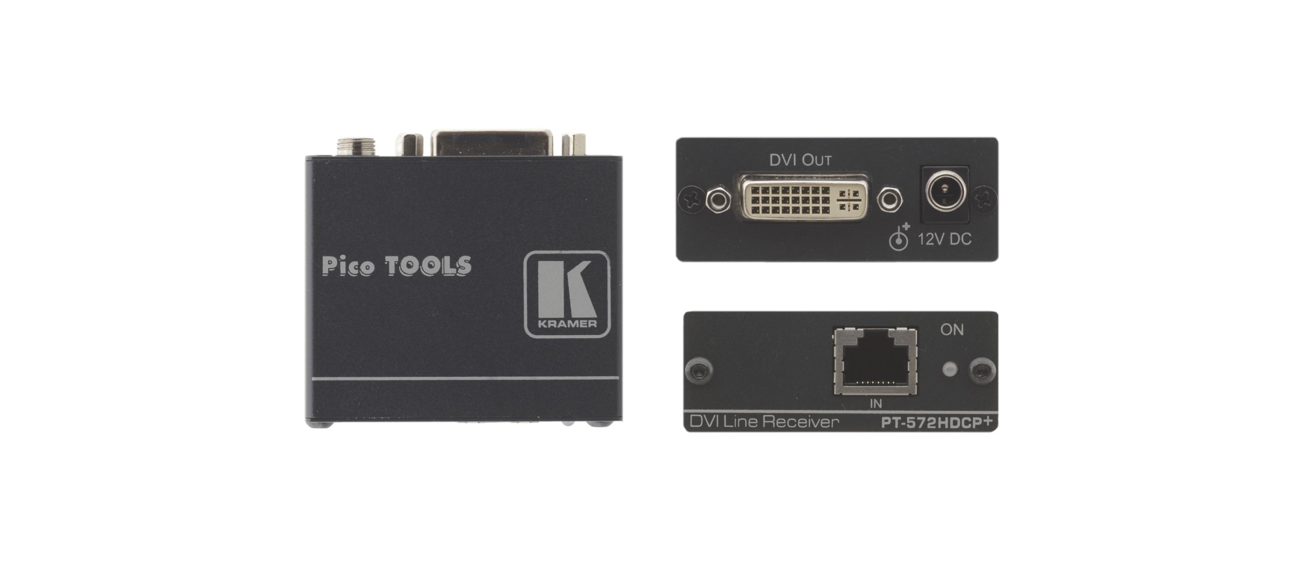 PT-572HDCP+: DVI (HDCP) over Twisted Pair Receiver