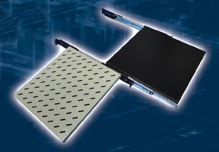 3U Slider Bars for D800 Rack with Earmount Brackets and Speaker Tray