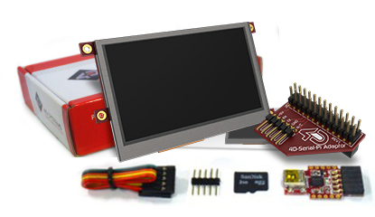 4.3" LCD Display Starter Kit for Raspberry Pi