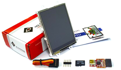 2.8" Intelligent LCD module w/ Touch Starter Kit