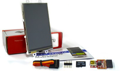 3.2" Wide Intelligent LCD module w/ Touch Starter Kit