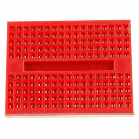 Mini Breadboard 170 points Adhésive - Rouge