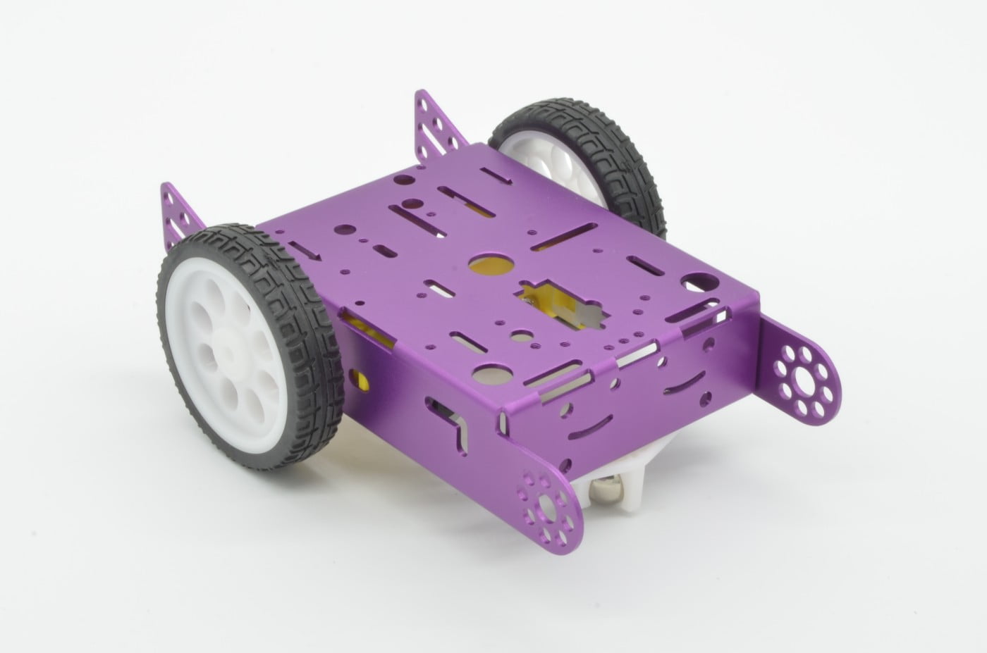 2WD Aluminum Robot Chassis Kit - Purple or Rose