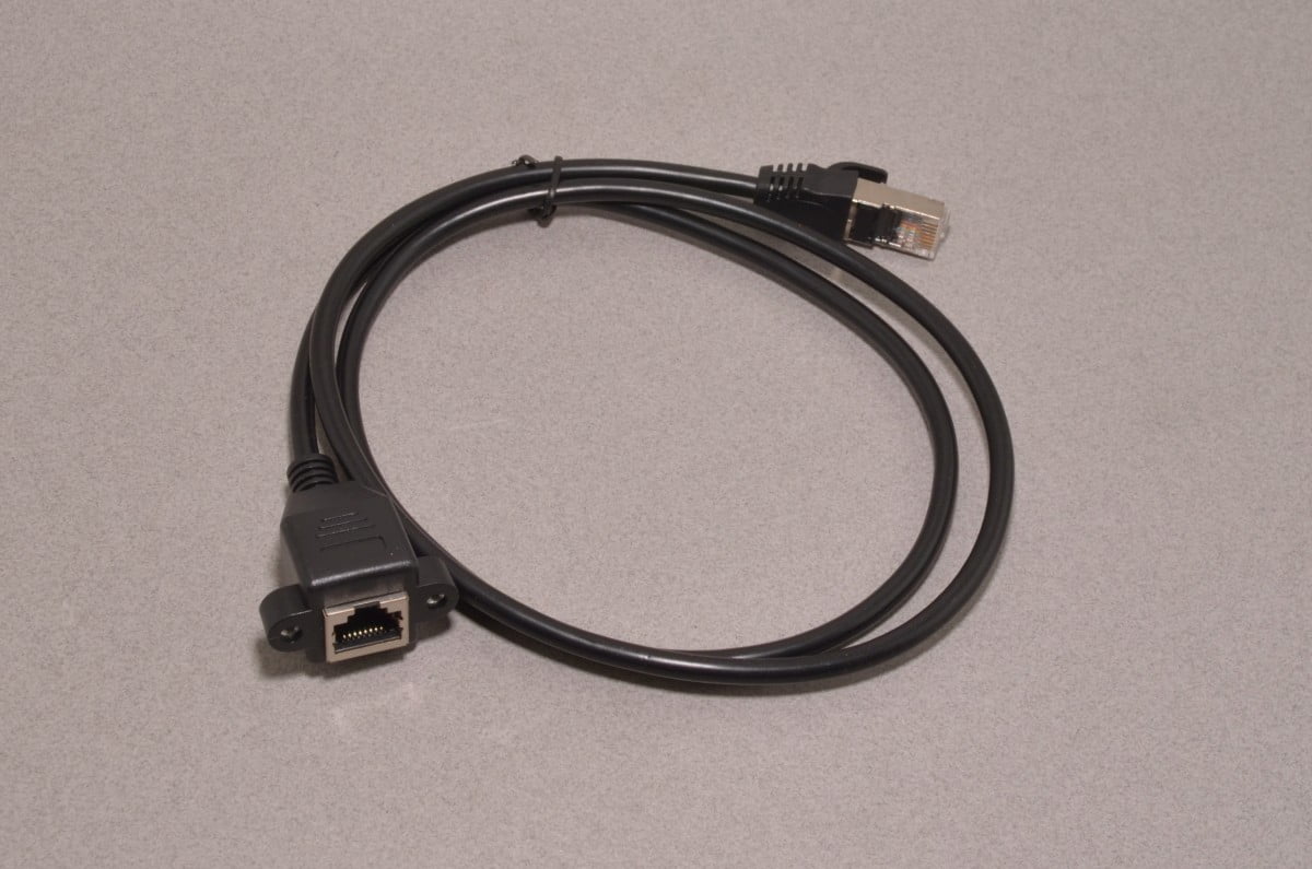 Panel Mount Ethernet Cable - 1M