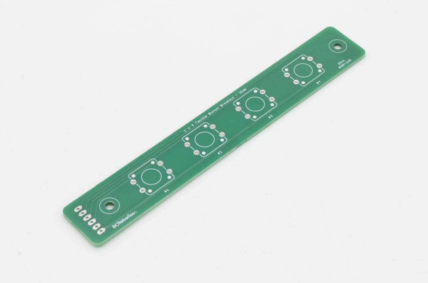 1 x 4 Tactile Button Breakout - Wide