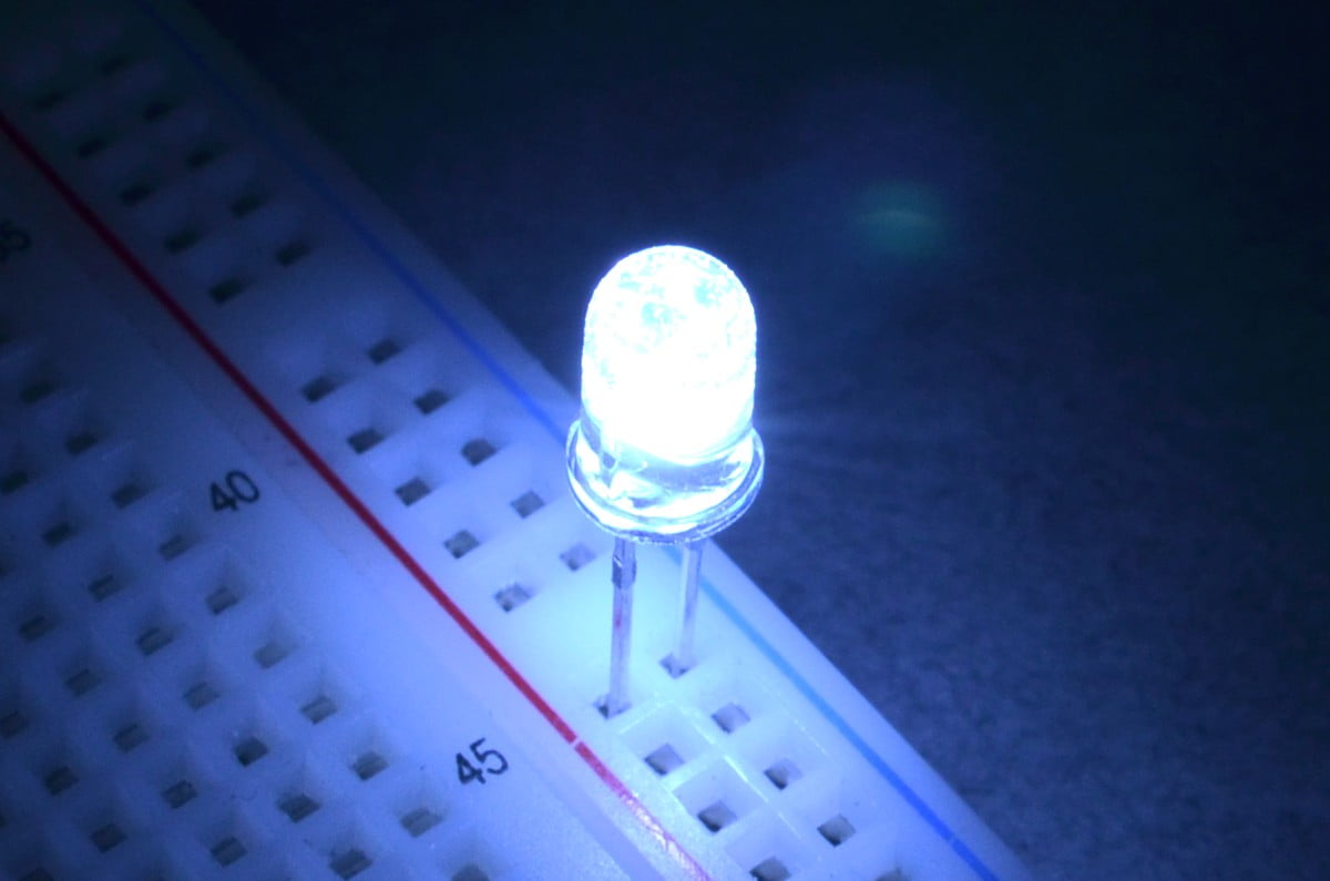 5mm White LED - Basic
