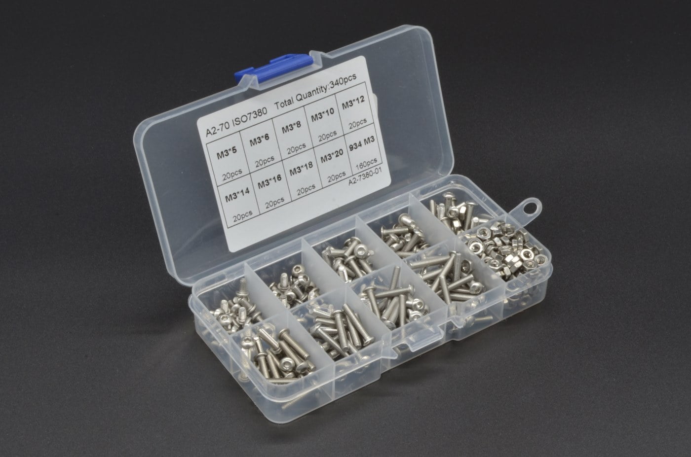 M3 Screw Set - 340 Pieces