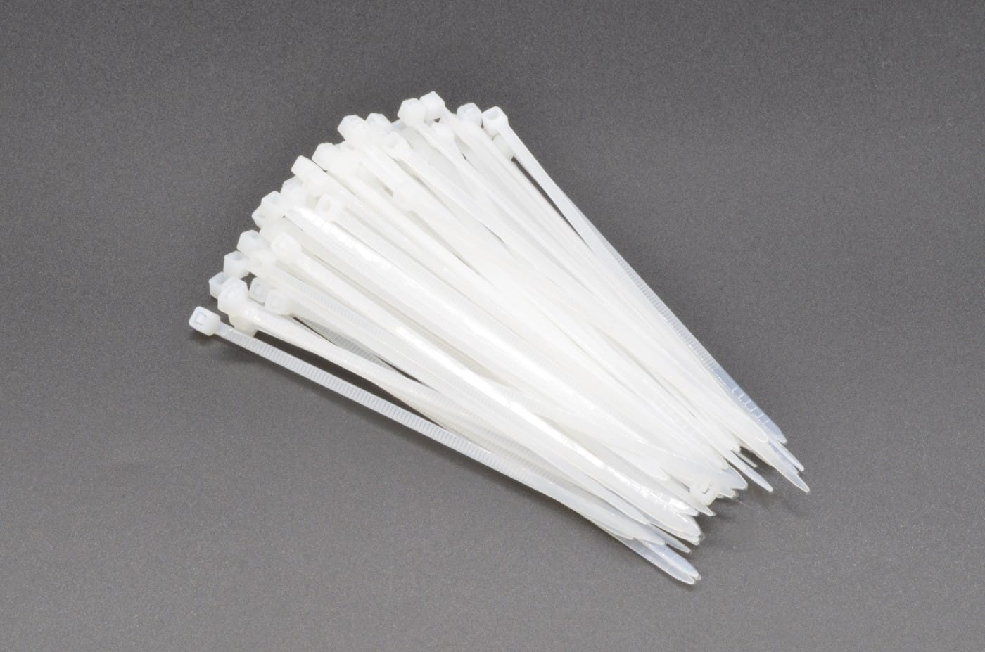 4" White Cable Ties - 100 Pack
