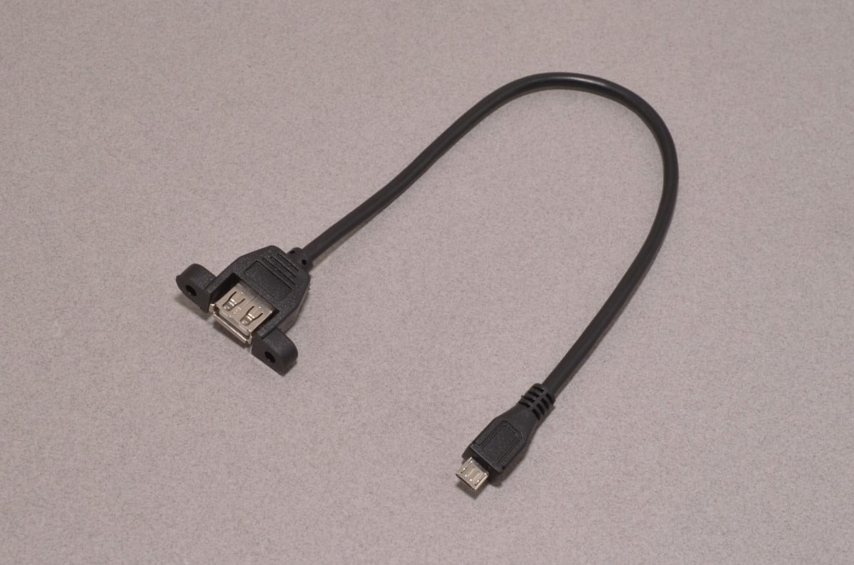 Panel Mount USB Cable (A - Micro)
