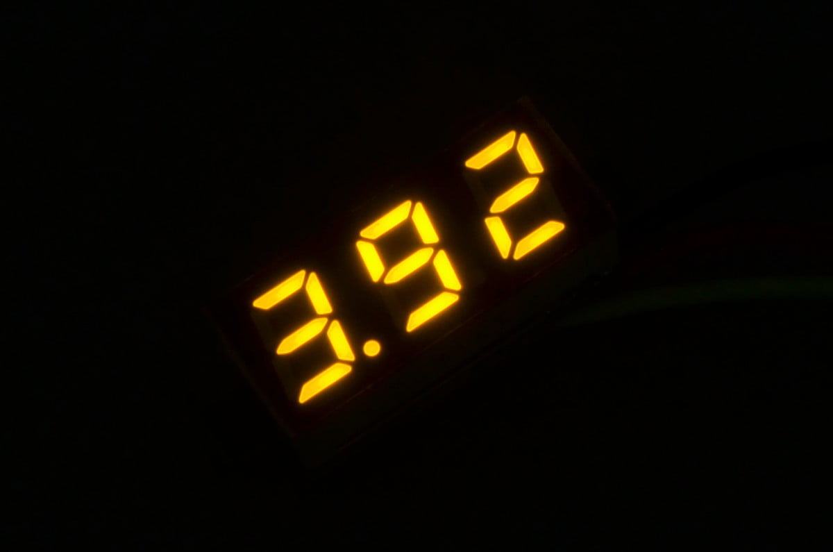 Ultra Small Volt Gauge - Yellow
