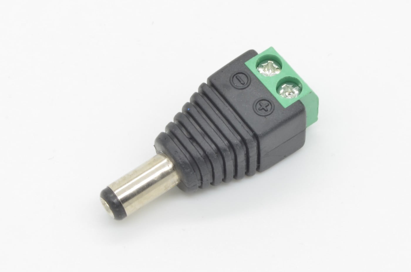 DC Barrel Plug to 2-Pin Terminal Block Adapter