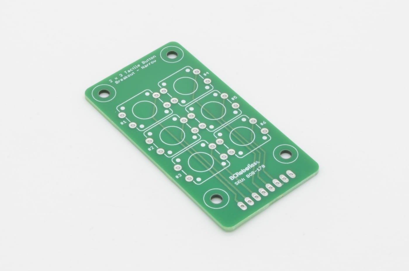 2 x 3 Tactile Button Breakout - Narrow