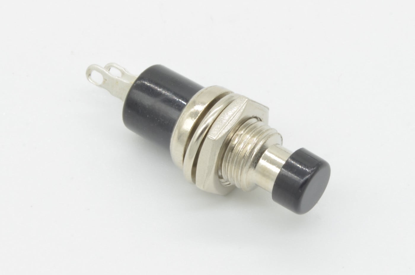 Panel Mount Mini Pushbutton - Black