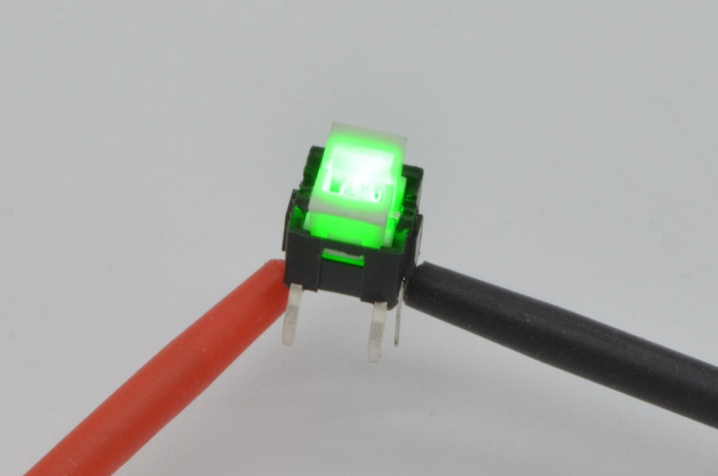 Green Tactile Button with LED
