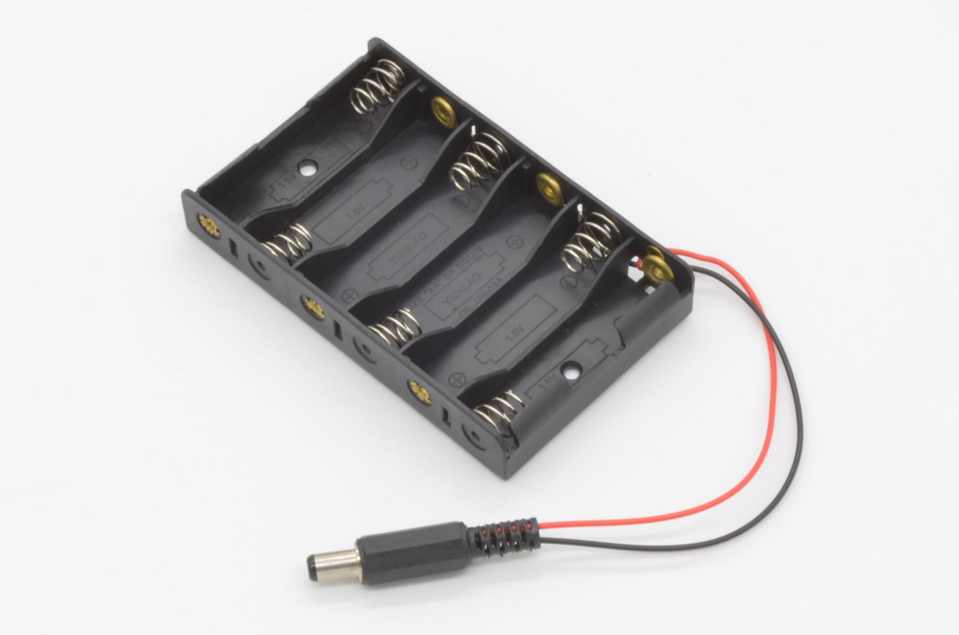 6 x AA Battery Case with DC Barrel Plug