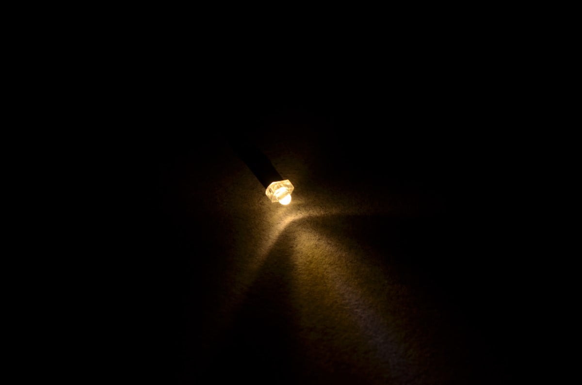 Pre-Wired 1.8mm Warm White LED