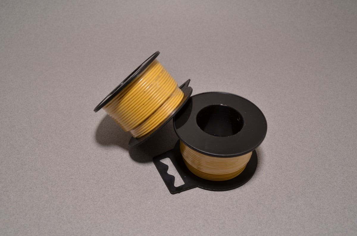 22 AWG Stranded Wire - Yellow