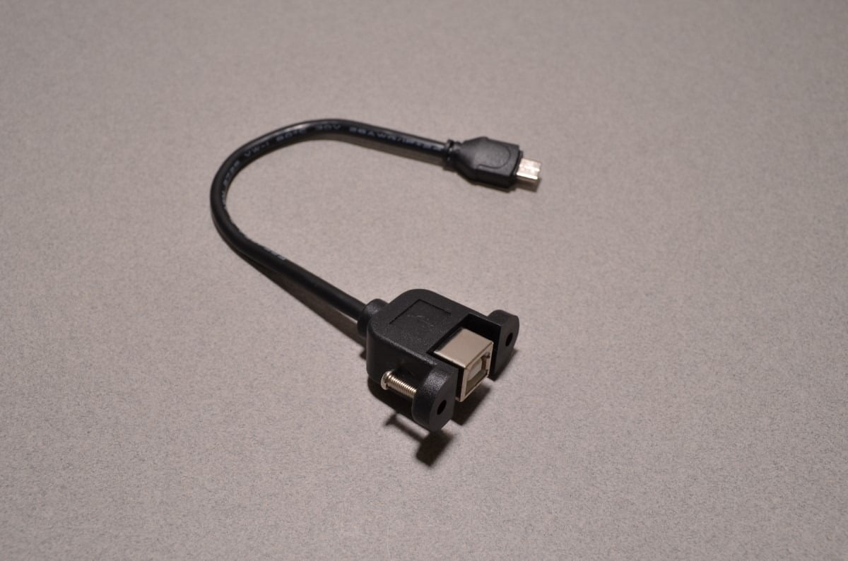 Panel Mount USB Cable (B-Micro)