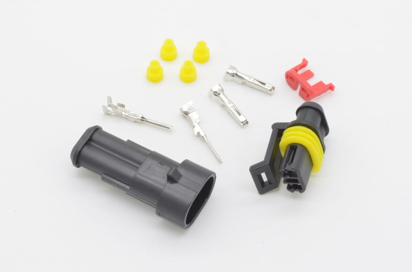 Weather Resistant 2-Pin Connector Set