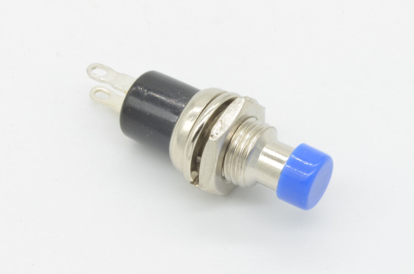 Panel Mount Mini Pushbutton - Blue