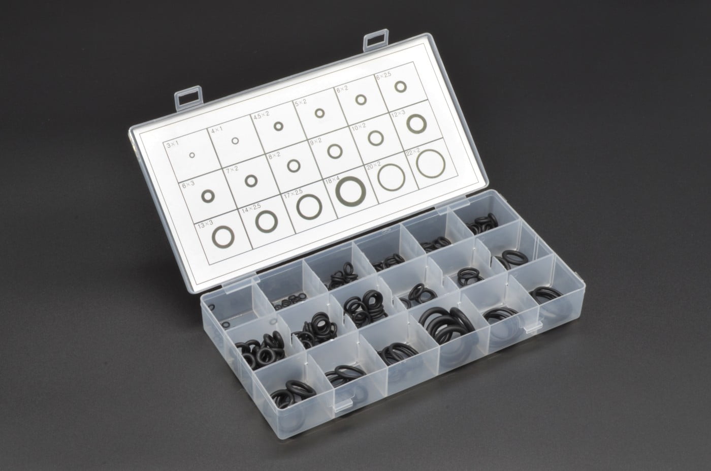 Rubber O-Ring Kit - 225 Pieces
