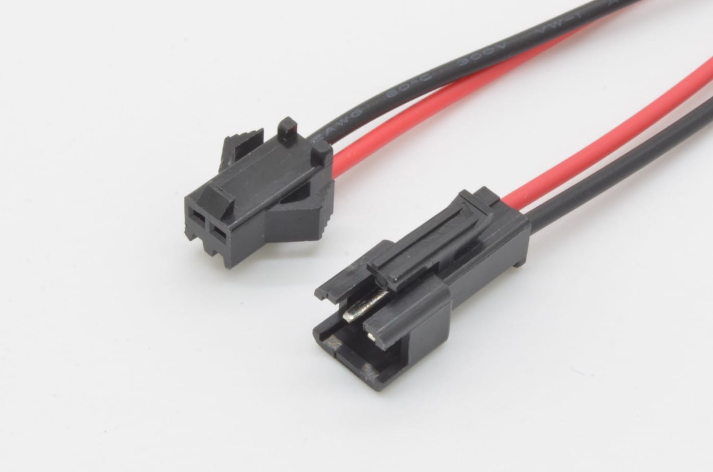 2-Pin JST SM Plug + Receptacle Cable Set