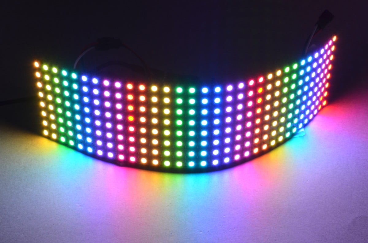 WS2812 RGB Flexible Panel - 8 x 32 LED