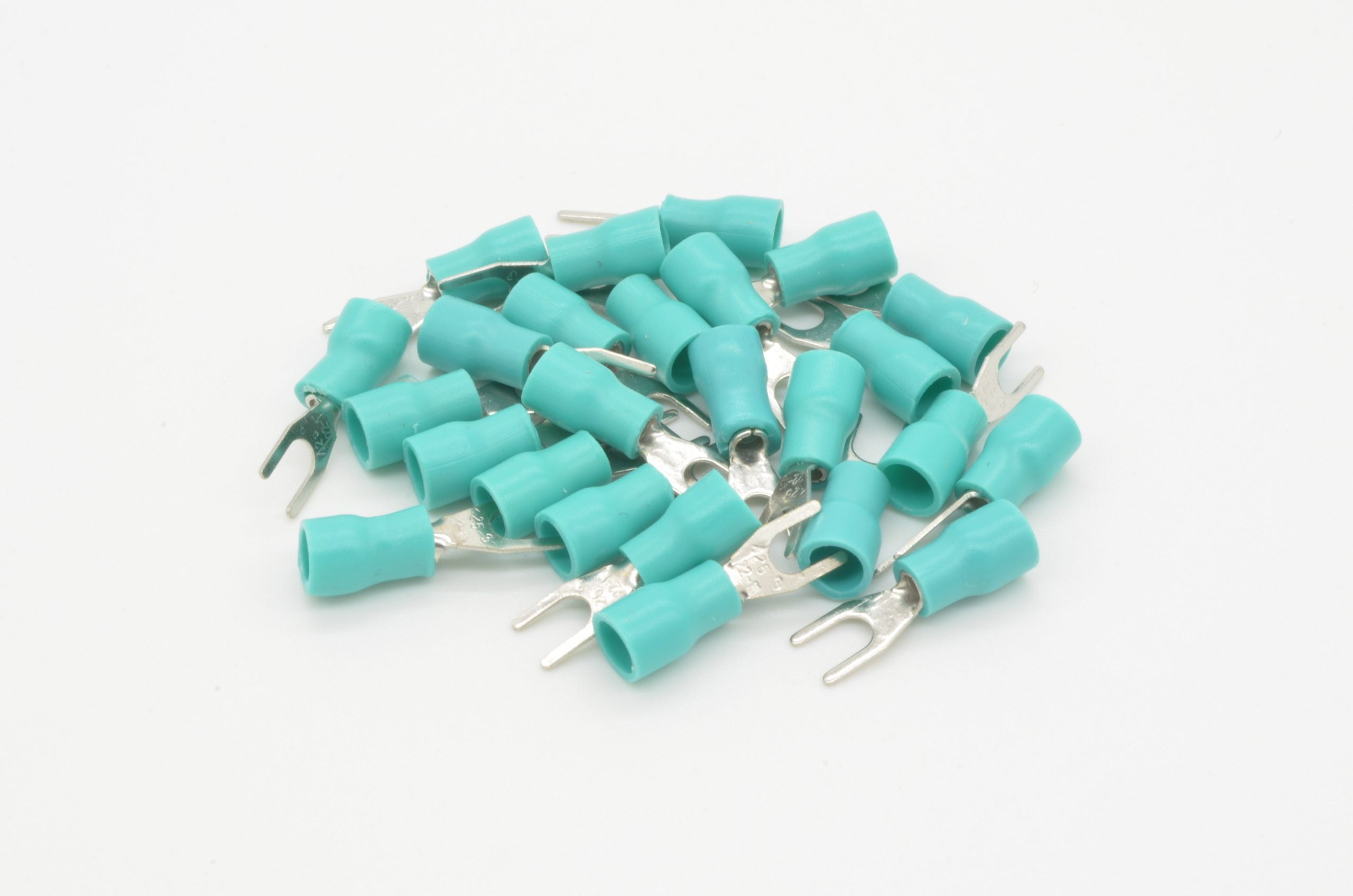 16 - 22AWG Terminal Fork - Green (25 Pack)