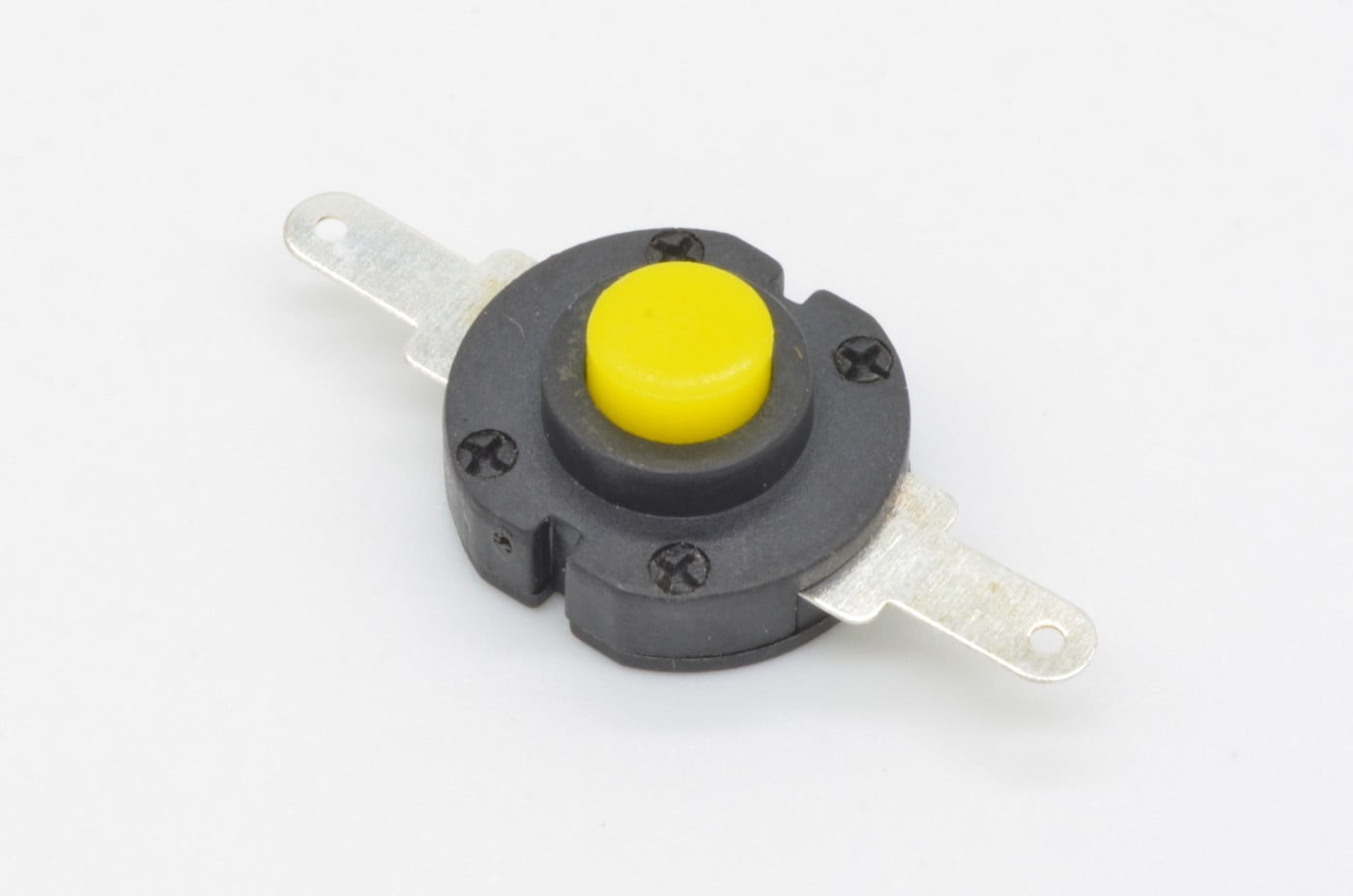 Round On/Off Button - Yellow