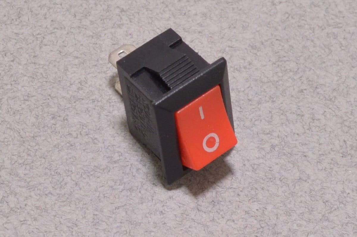 Small On/Off Rocker Switch - Red