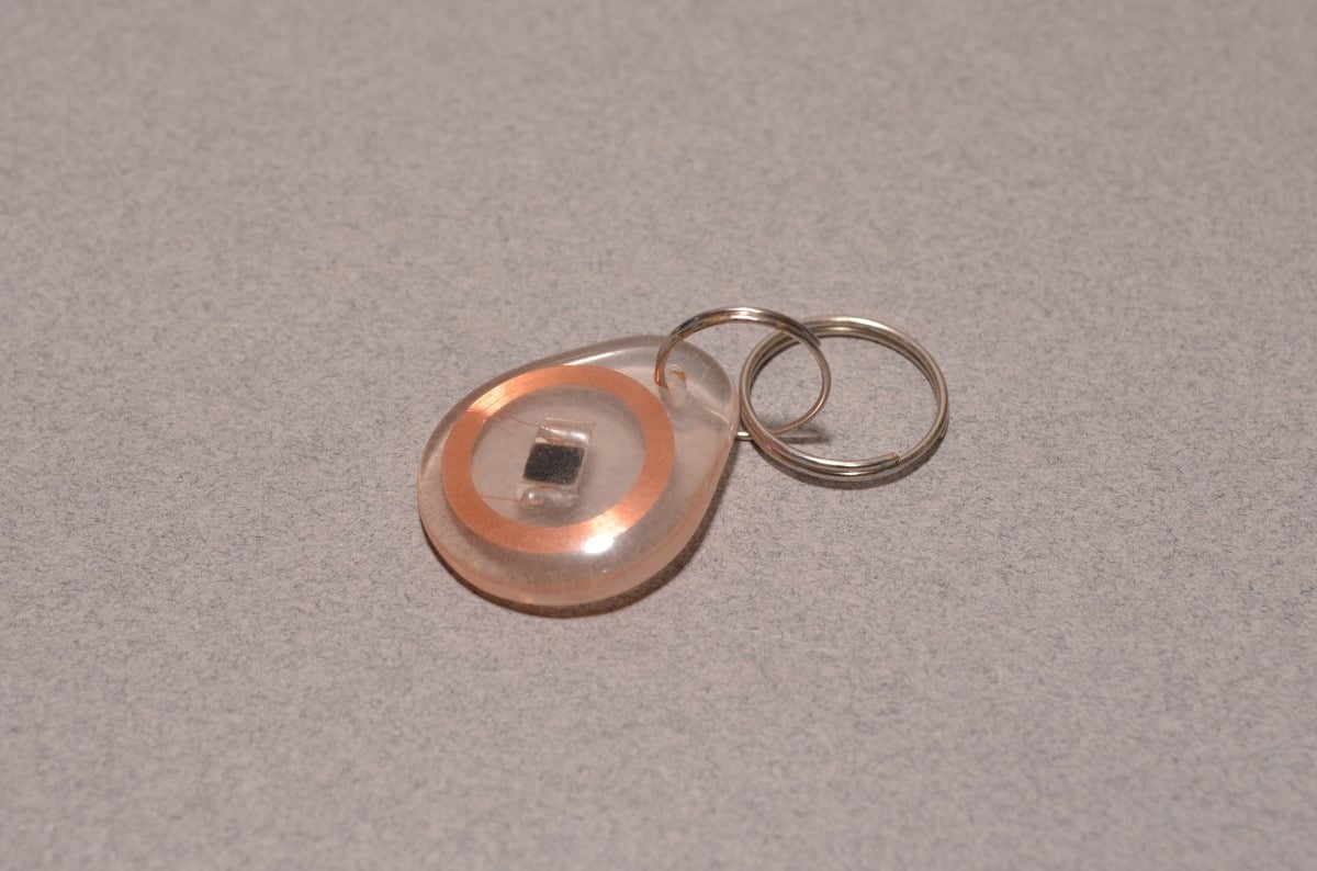 MiFare Classic (13.56MHz RFID/NFC) Clear Keychain Fob