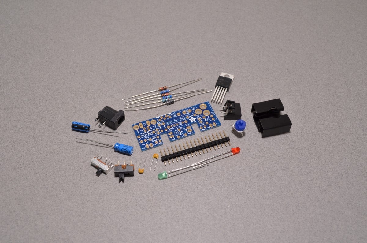 Adjustable Breadboard Power Supply Kit