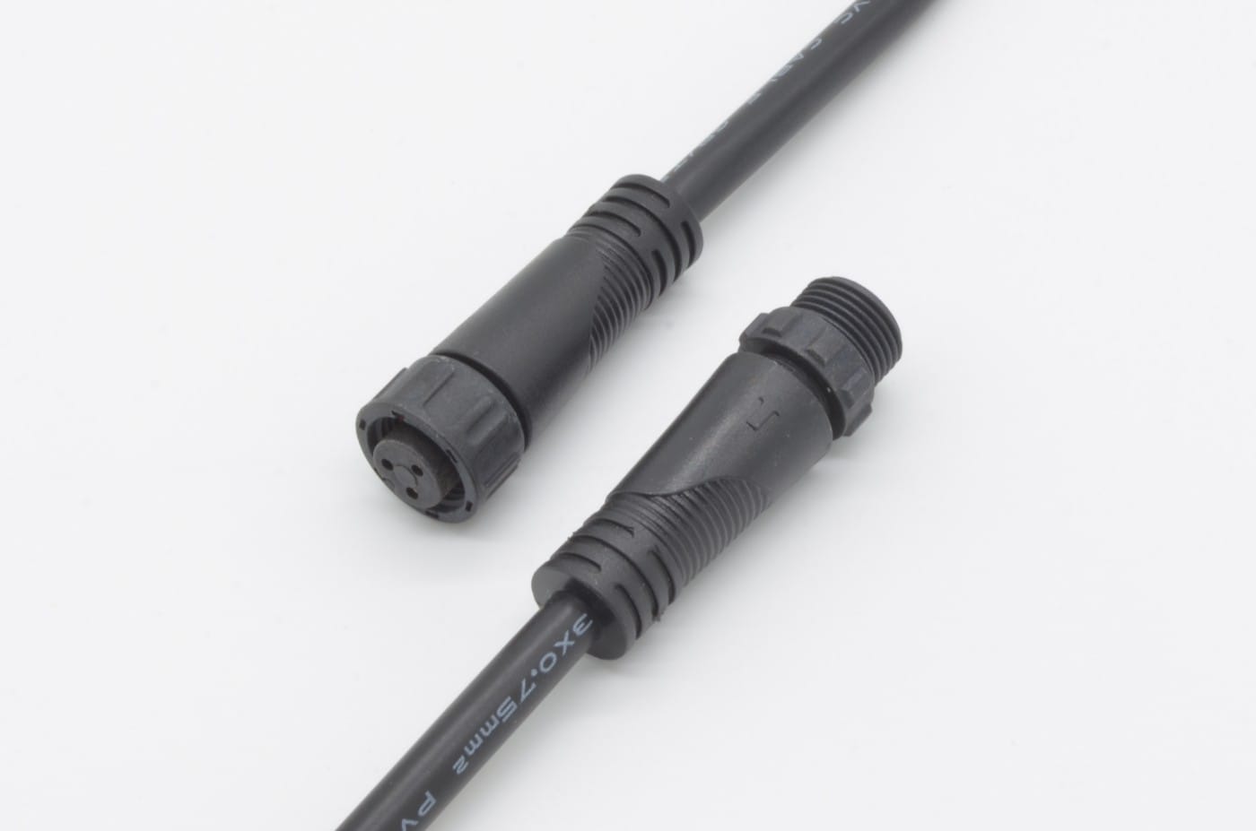 Waterproof Polarized 3-Wire Cable Set - 18 AWG