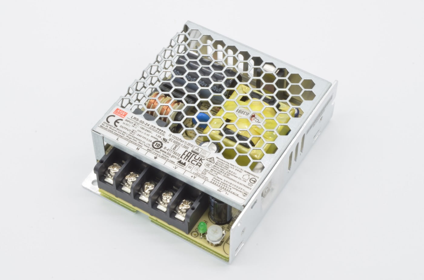 Mean Well Switching Power Supply - 24VDC, 2.2A