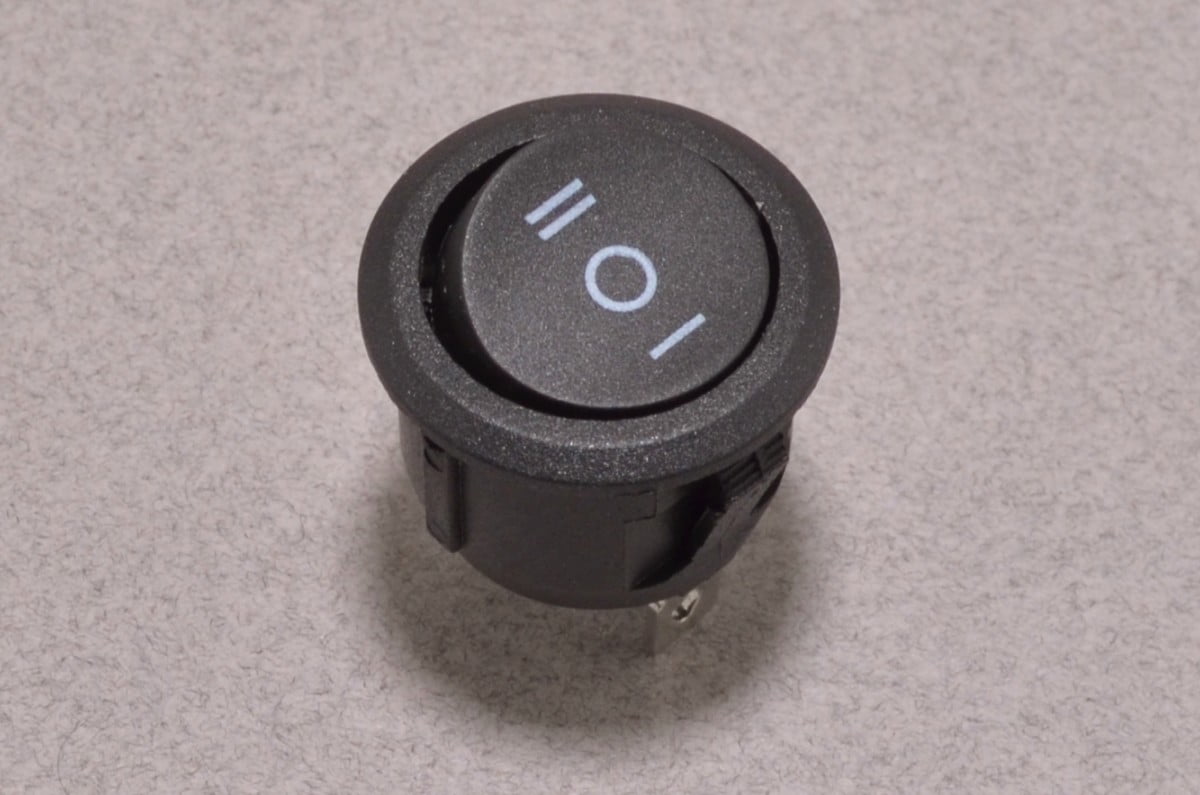 Round Rocker Switch - SPDT
