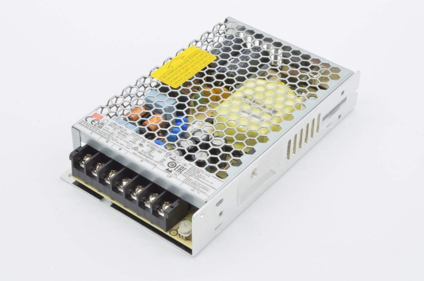 Mean Well Switching Power Supply – 12VDC, 12.5A