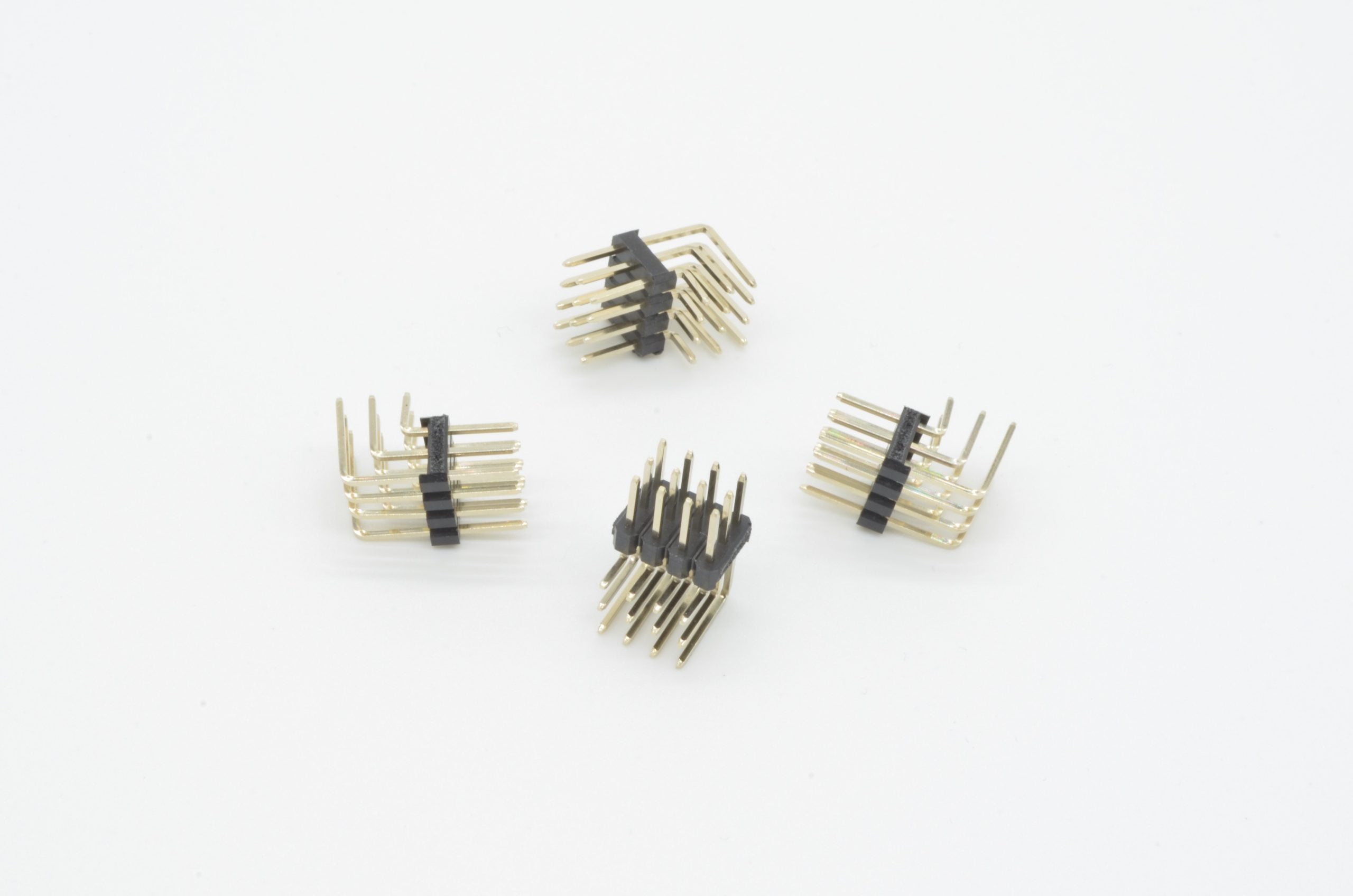 3x4 Right Angle Male Header - 4 pack