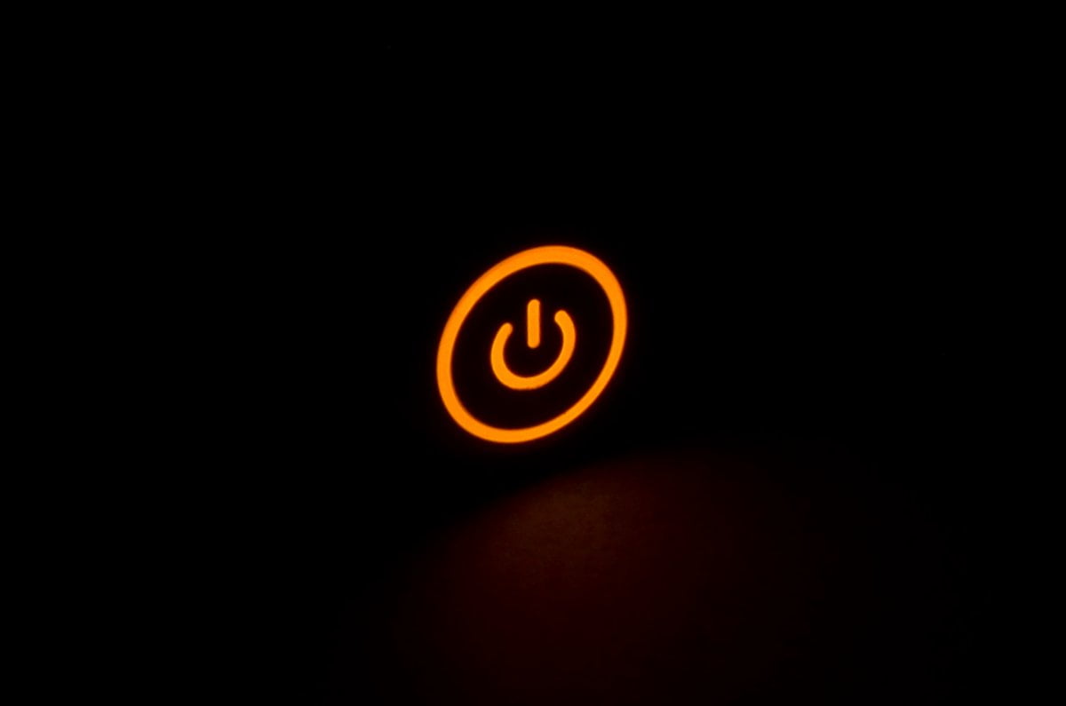 16mm Panel Mount On/Off - 6V Orange LED