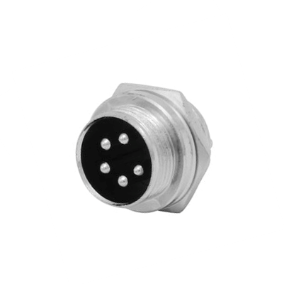 Conector Macho para Micrófono de Banda Civil 5 Pines