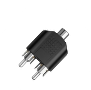 Adaptador "Y" Jack 3.5 mm Estéreo a 2 Plug RCA