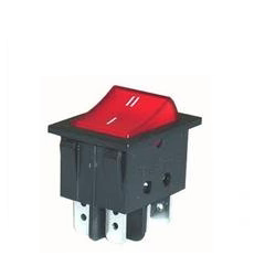 Switch Balancín 20A/125V 16A/250V 2 Polos, 2 Tiros, 2 Posiciones Enclave (ON-ON) Rectangular Iluminado 835-085