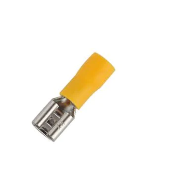 Terminal Eléctrica Faston Hembra 3/8" para Cable 12-10 AWG con Forro