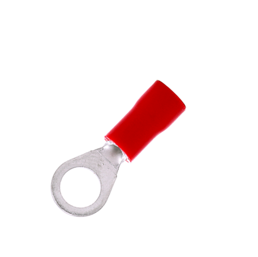 Terminal Eléctrica Ojillo 3/16" para Cable 22-18 AWG con Forro