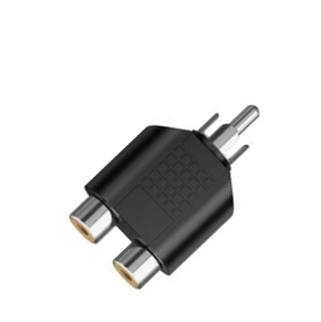 Adaptador "Y" Plug RCA a 2 Jack RCA